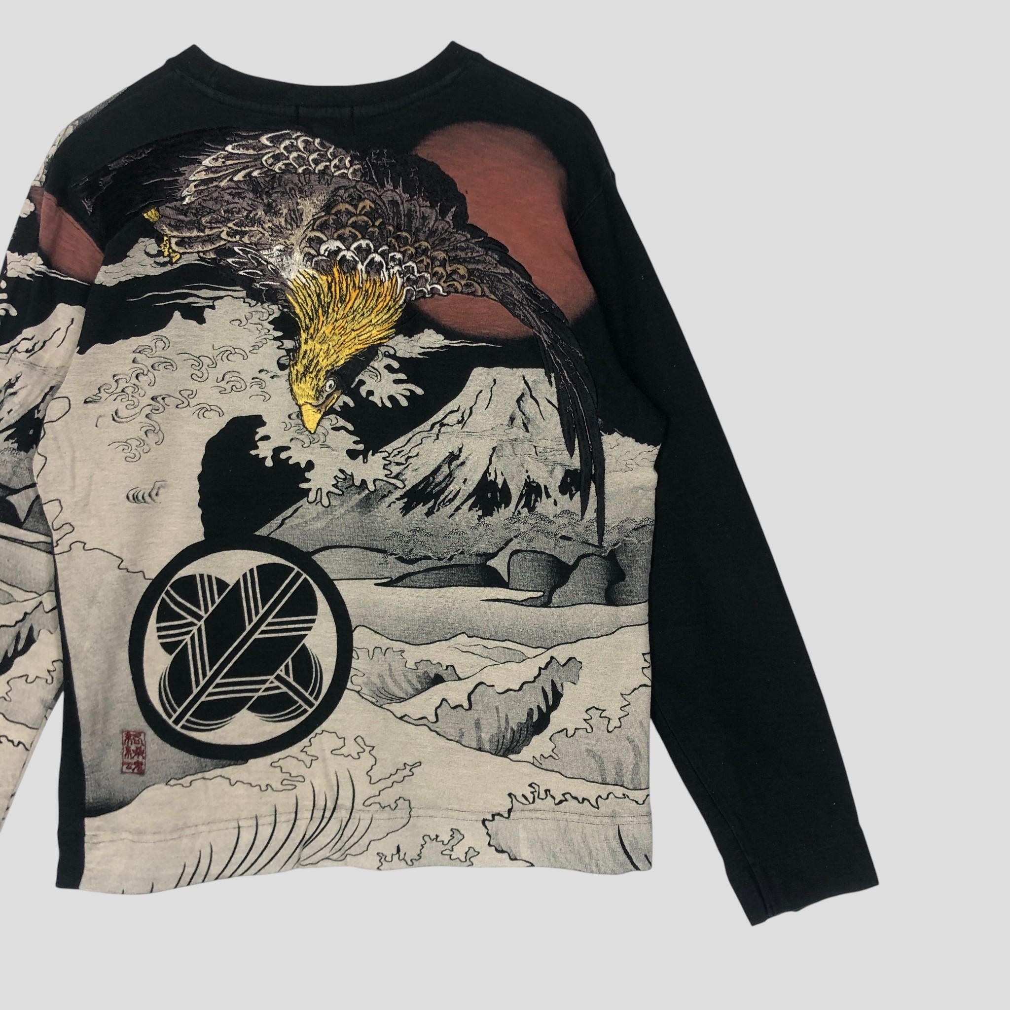 Vintage Karakuri Tamashi Sukajan Longsleeve T-shirt, Japanese