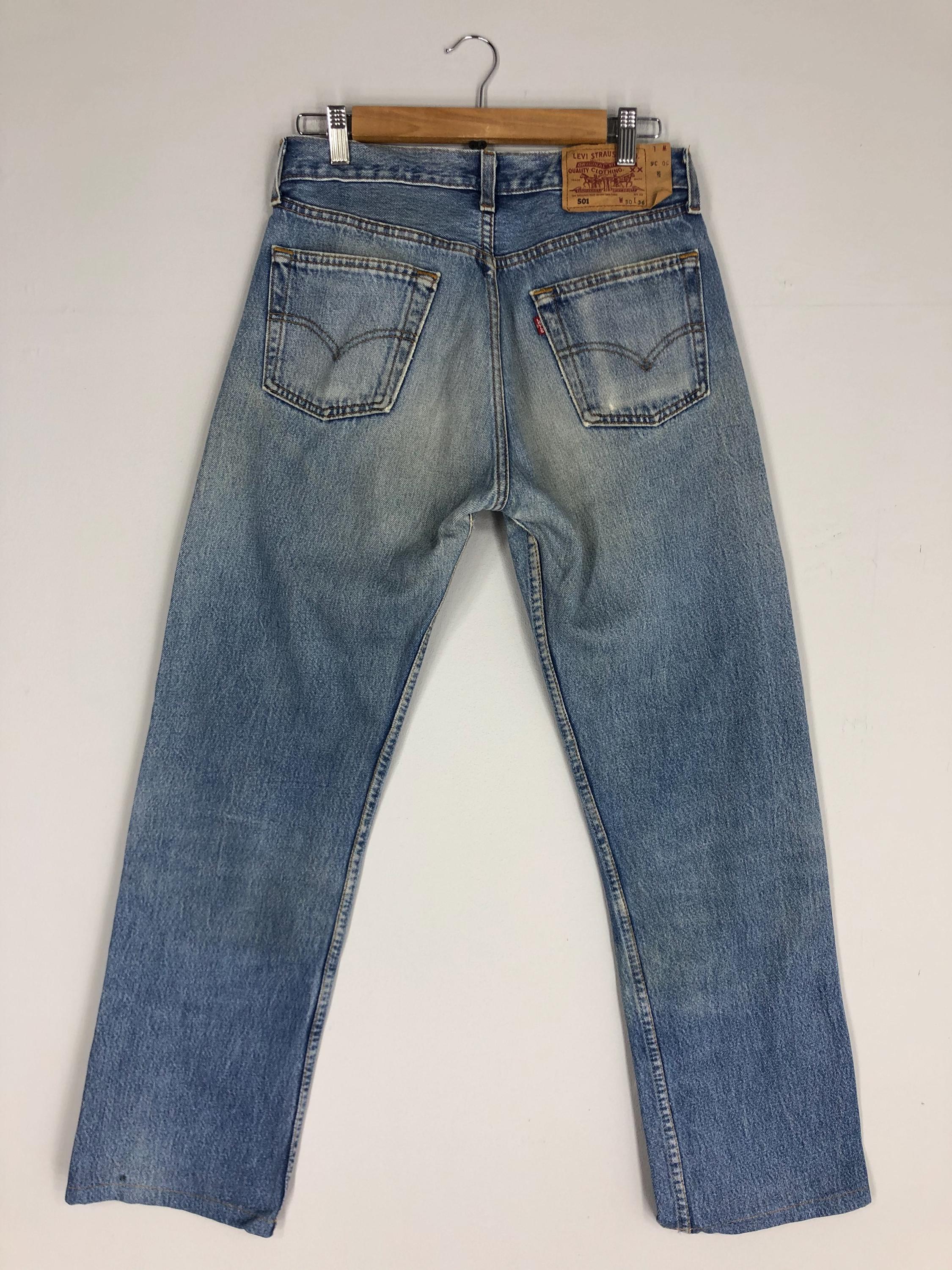 ヴィンテージデニム♪【Levi's】ブルー 501 '90s ジーンズ 古着 00s Levi's 501 「内股 シングル」 ブルー デニム パンツ