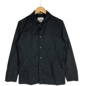 Vintage Japanese Brand Takeo Kikuchi Button Jacket TK Long Jacket Takeo Kikuchi Black Long Coat Cotton Jacket Blazer Casual fashion Size M