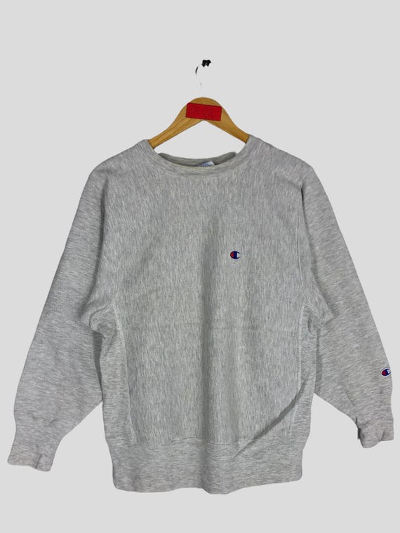 Vintage 90s Champion Reverse Weave Sweatshirt: Embroidered Logo