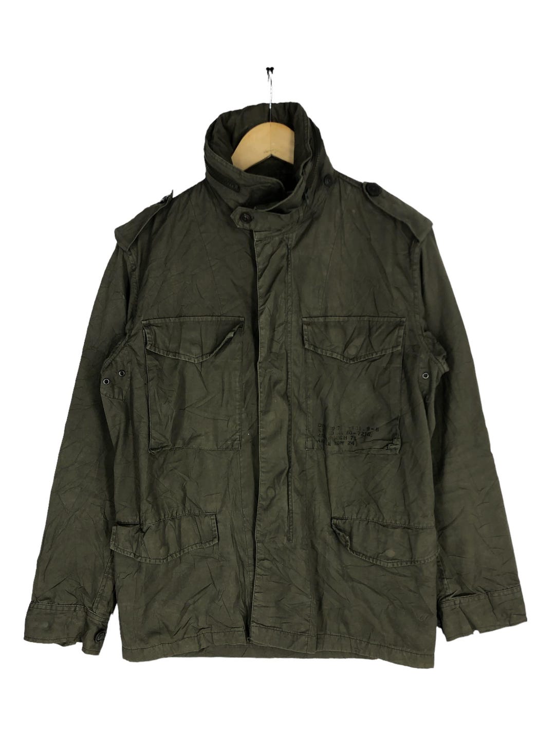 Vintage Avirex Military Jacket: USA Army Green Multi Pocket