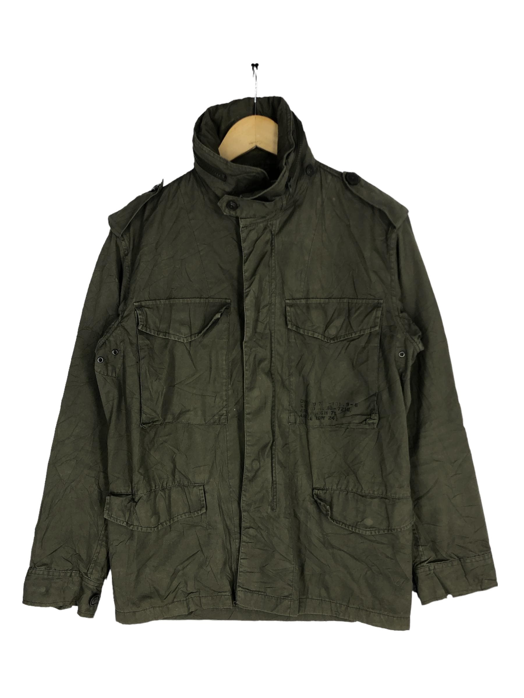 ジャケット・アウター AVIREX Military Field Jacket 90s Vintage Avirex Military Jacket: USA Army Green Multi Pocket