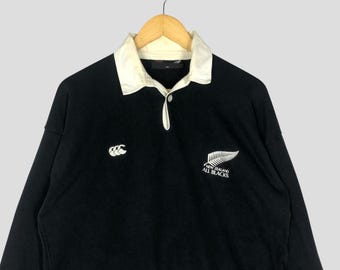 Vintage 90s Canterbury All Blacks Rugby Polo Shirt, Size M - Etsy