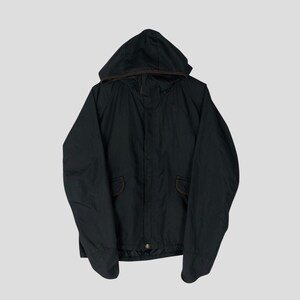 Vintage Playboy Bunny Big Logo Anorak Jacket Black Playboy Hoodie