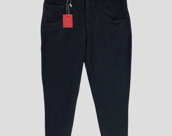 Talla 30X35 Pantalón negro vintage Helmut Lang Pantalón de algodón Helmut Lang Pantalón elástico Helmut Lang Pantalón ajustado Helmut Lang Pantalones W30