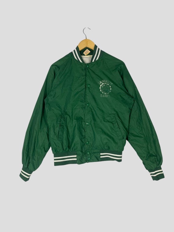Vintage University of Hawaii Coach Jacket - Green Nylon Size M - Etsy