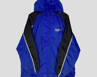 Vintage Benetton F1 Racing Team-hoodyjack: blauw windjack maat XL
