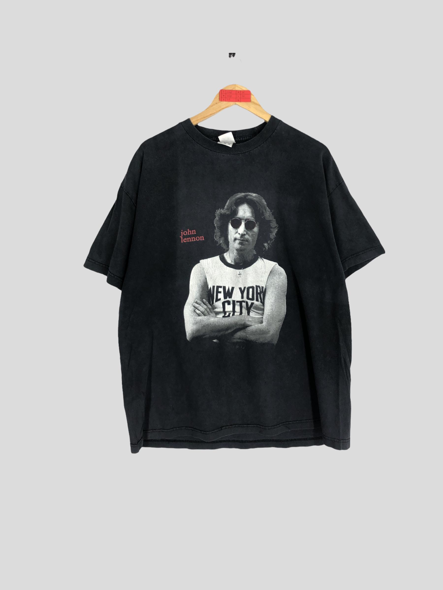 Vintage John Lennon Graphic Tee, Black Band Shirt (XL) - Etsy