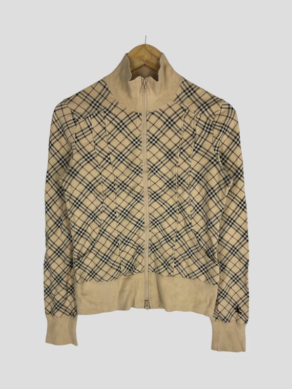 トップス vintage Burberry's novacheck sweater ep Vintage Burberry Novacheck Zipper Sweater Burberry Zipper