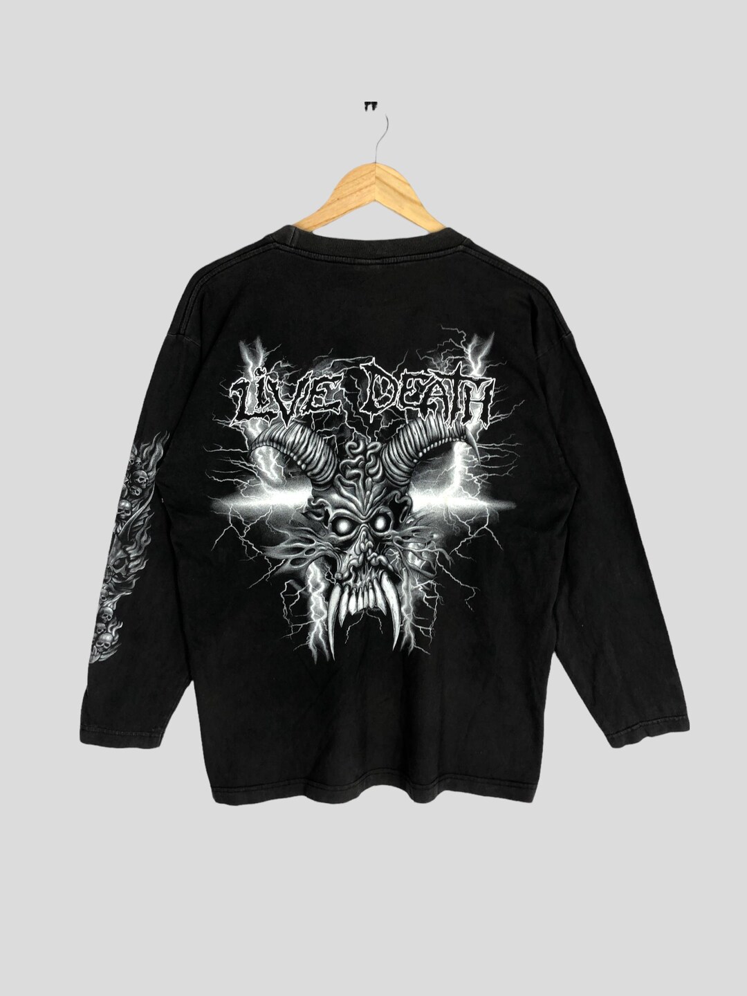 50% OFF! Vintage Y2K Live Death Big Image Metal Death Long Sleeve