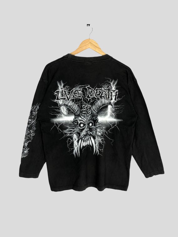 50% OFF! Vintage Y2K Live Death Big Image Metal Death Long Sleeve