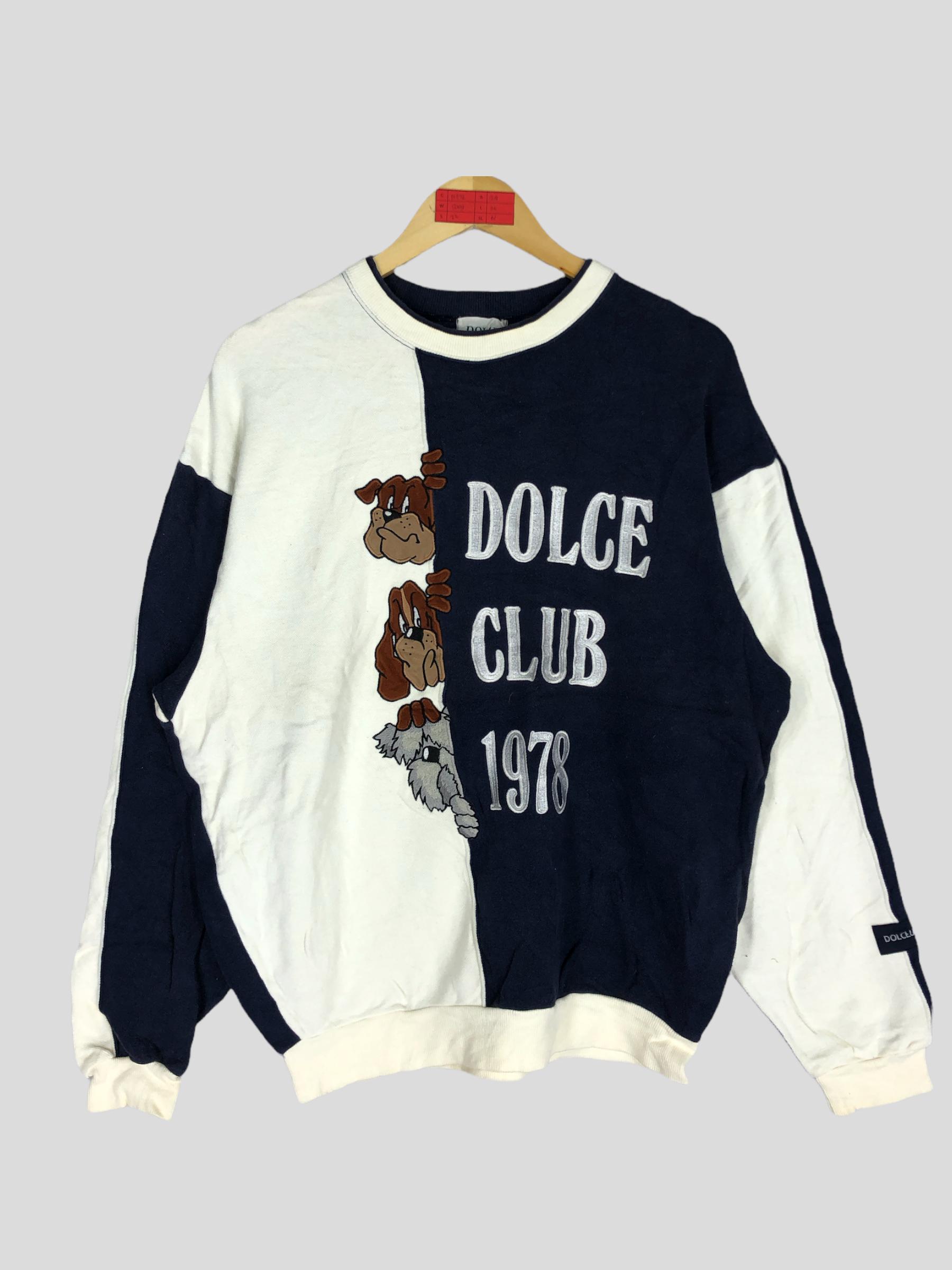 Vintage Dolce Club Colourblock Sweatshirt Xlarge Dolce Club