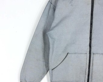 Vintage APC Gray Zipper Hoodie Jacket, France Designer Size M - Etsy