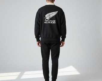 Vtg SunFaded Canterbury Steinlager New Zealand Rugby Joanah Lomu Sweatshirt Canterbury All Blacks Big Logo Embroidery Pullover Jumper Size M