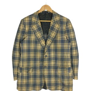 Vintage Burberry Checked Design Coat Burberrys Checked Blazer Coat  Designer Burberrys Over Coat Jacket Size M