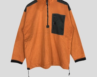 Vintage Champion Colorblock Pullover Sweater: Retro Streetwear (XL)