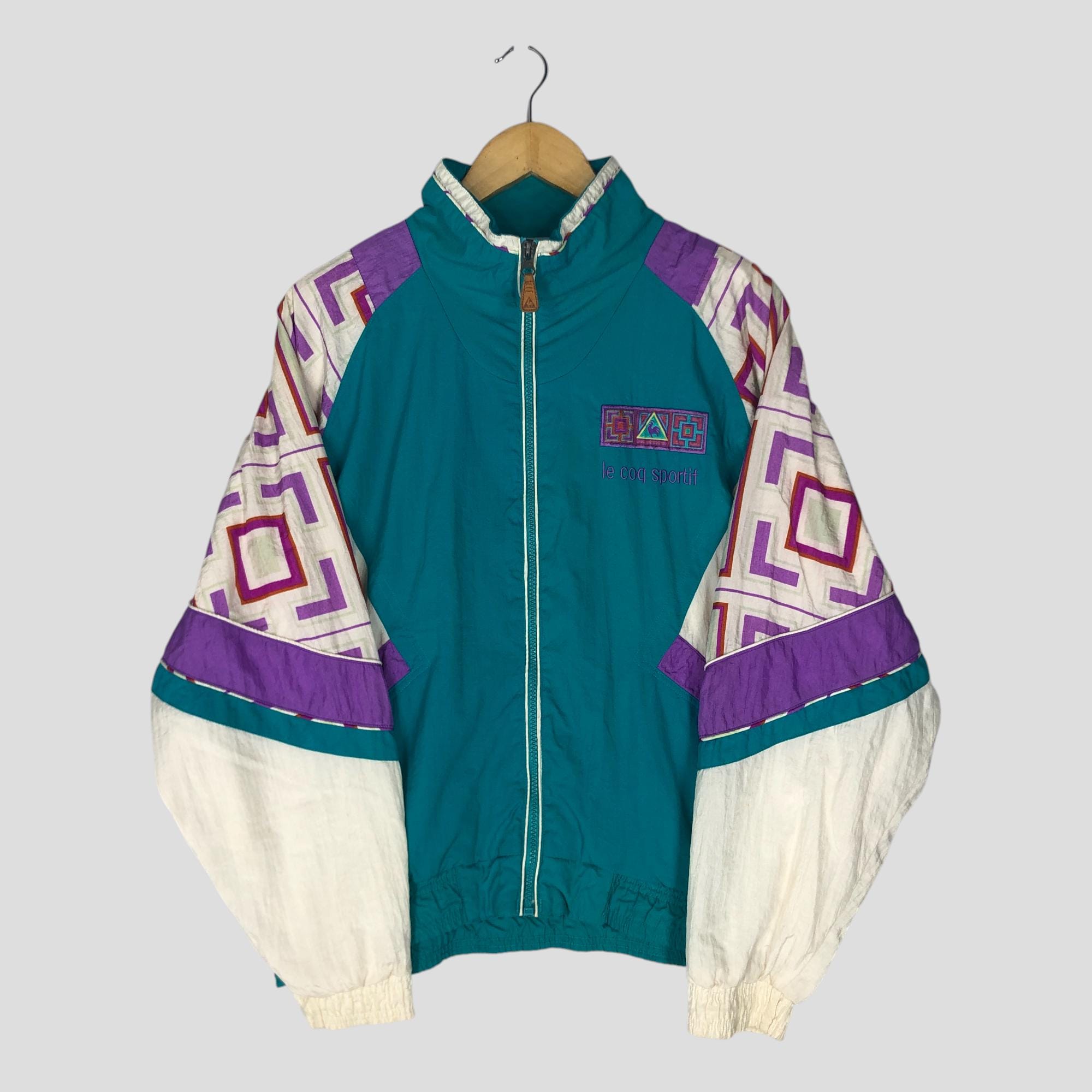 Vintage Le Coq Sportif Colorblock Windbreaker Jacket Fits L