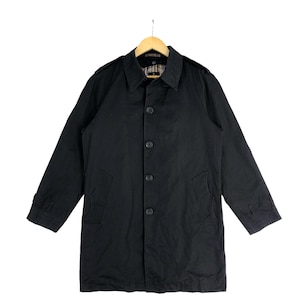 Vintage Paul Smith London Menswear Trench Coat Brand Rugged Casual Long Works Outfits Fashion Bombers windbreaker jacket Black Medium
