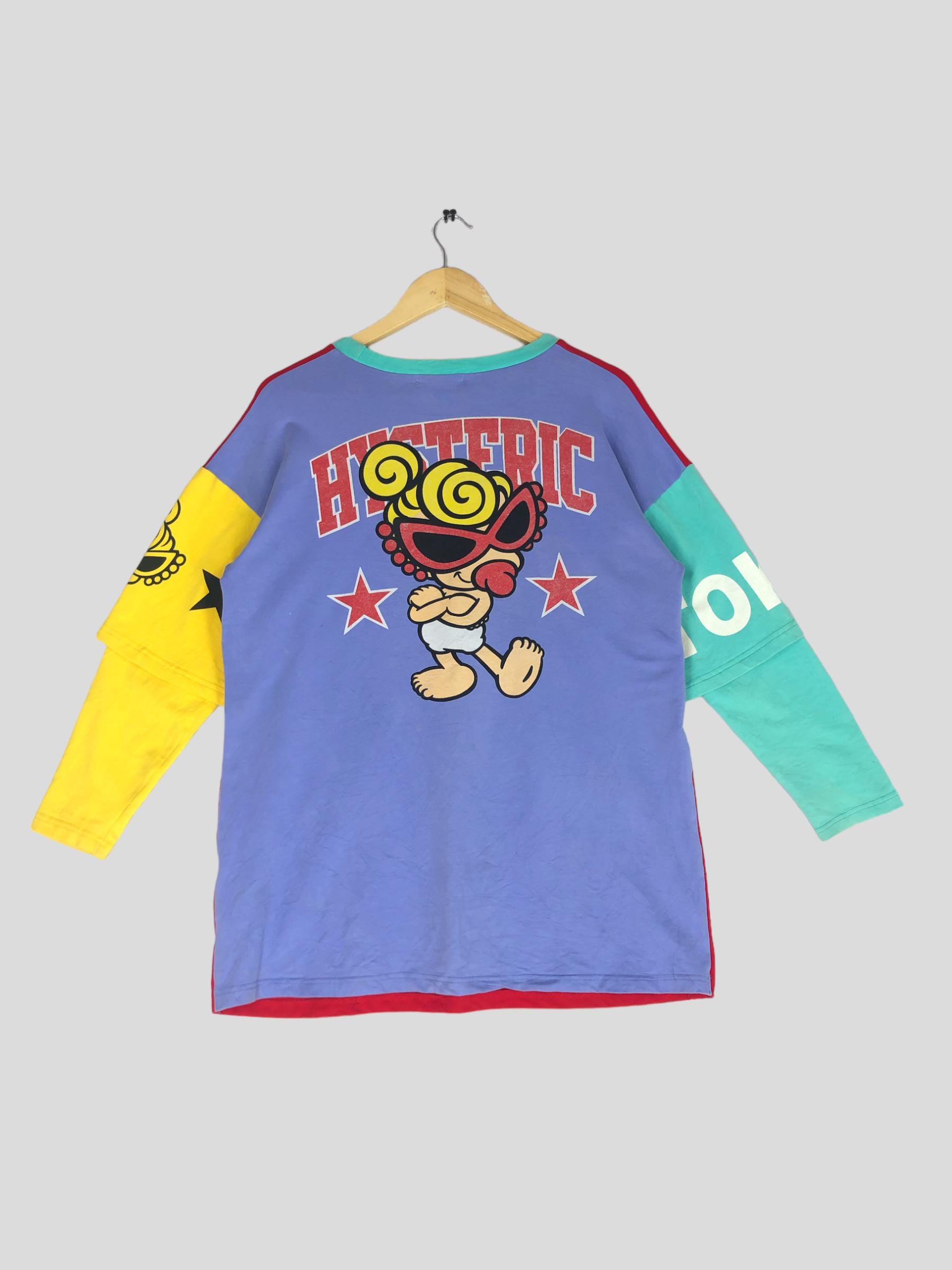 Vintage Hysteric Mini Colour Block Big Logo Long Sleeve T