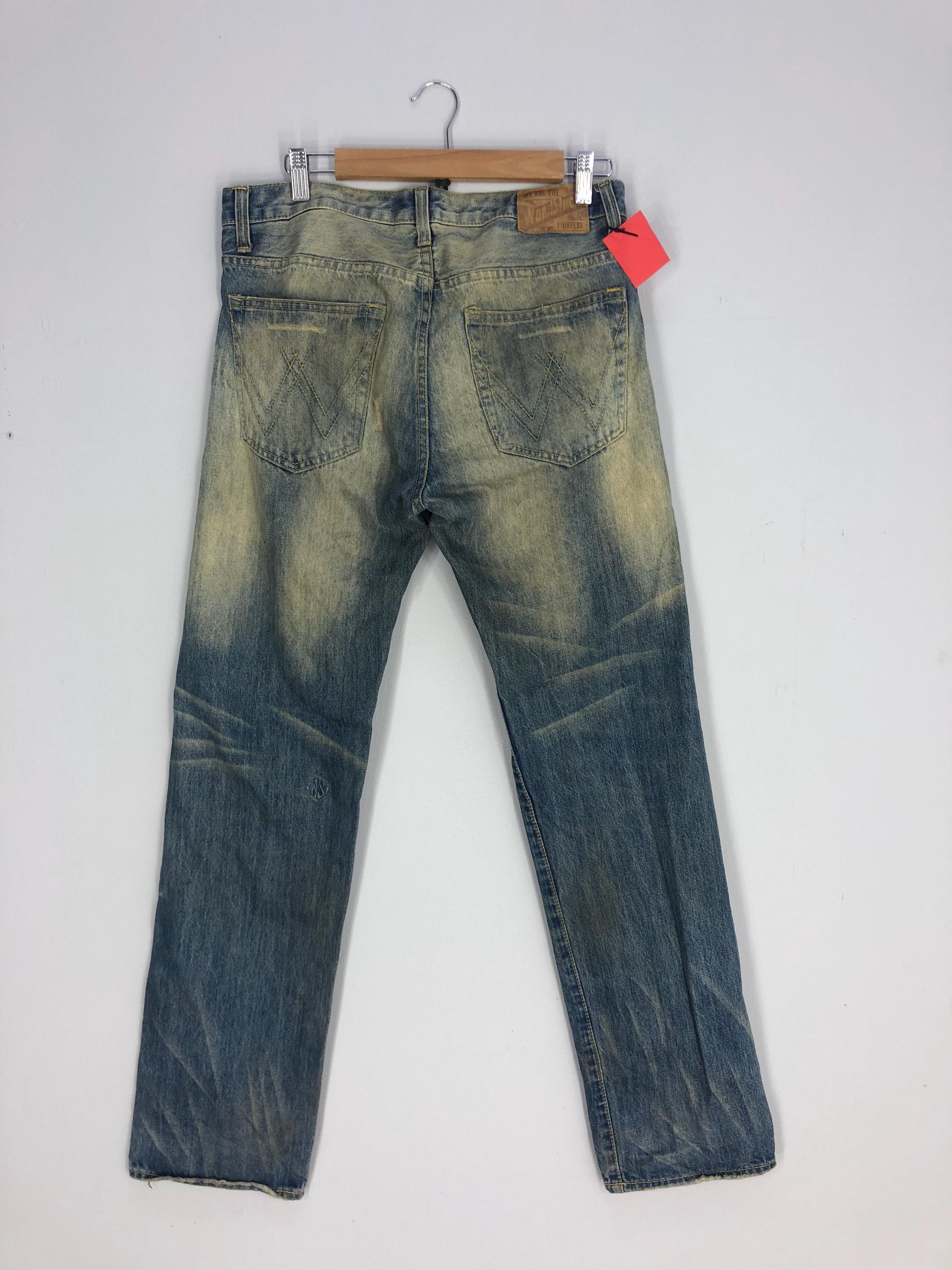 【Anyone more】Timber Hem Snap Washing Denim Pants Neighborhood Savage Denim Pants | Indigo | SVD USA