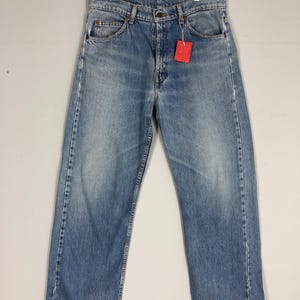 Talla 34x40 Vaqueros vintage Levi&#39;s 612 lavados a la piedra Vaqueros azules descoloridos y sucios de los 90 Vaqueros azules de Levi&#39;s Vaqueros con cremallera de Levi&#39;s Vaqueros Levi&#39;s W34