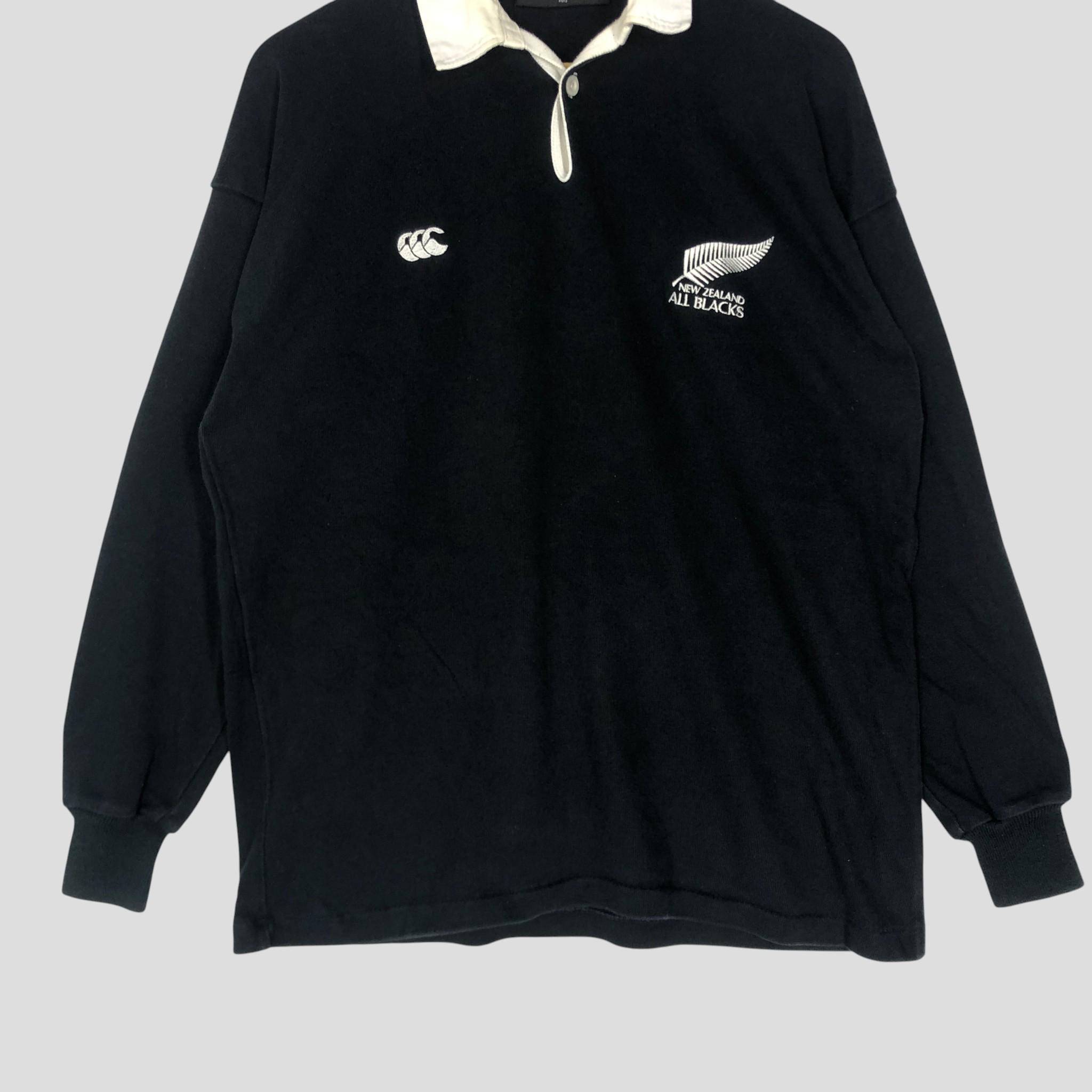 Vintage 90s Canterbury All Blacks Rugby Polo Shirt, Size M - Etsy