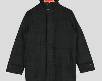 Vintage Louis Chavlon Zipper Jacket Louis Chavlon Coat Blazer Jacket Bomber Jacket Long Coat Black Size M