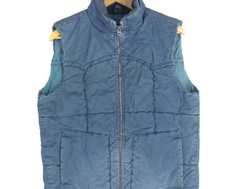 Vintage Omnigod tactisch utility-vest - zonverkleurd blauw, maat M