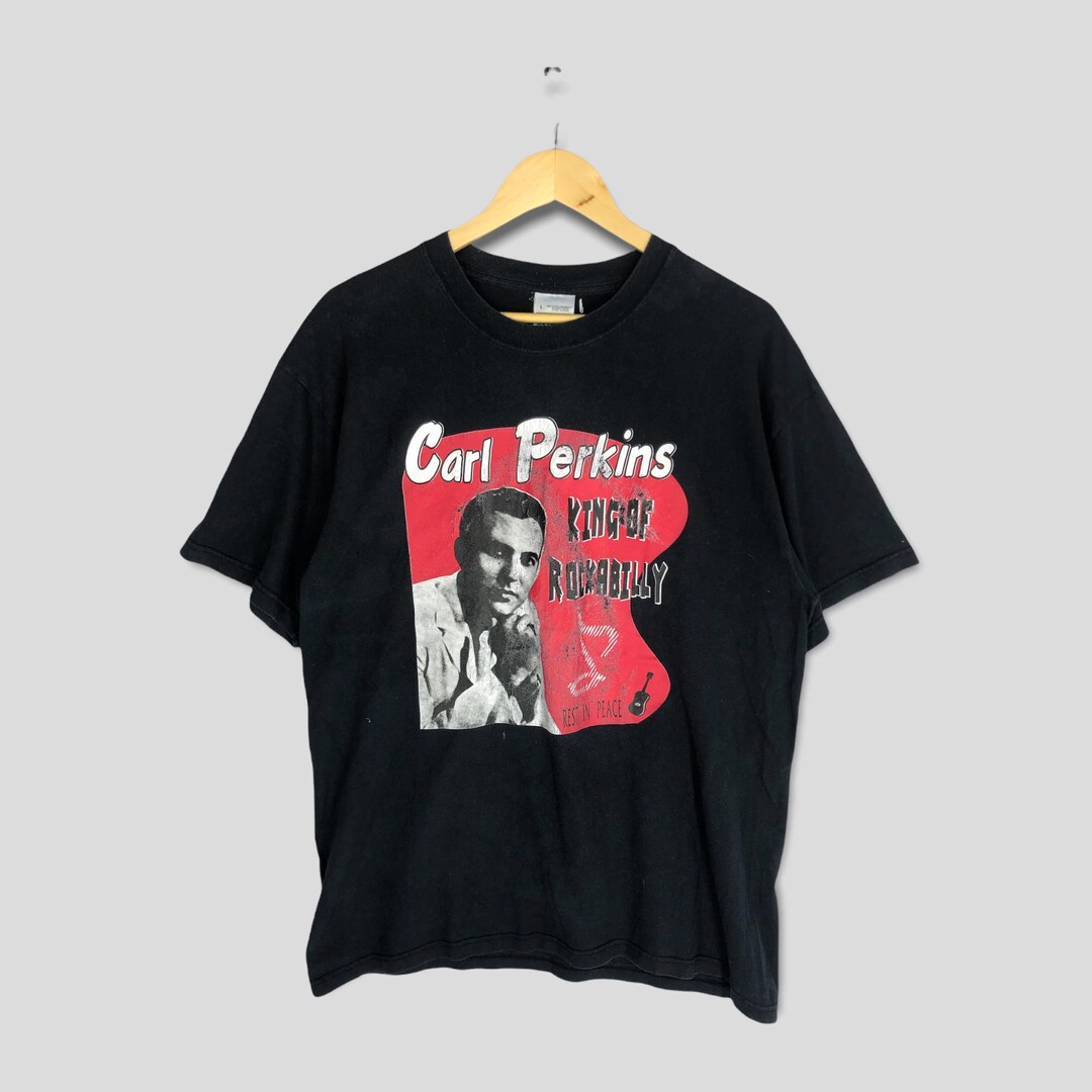 Vintage Carl Perkins Rockabilly T-shirt, American Singer, Size Large - Etsy