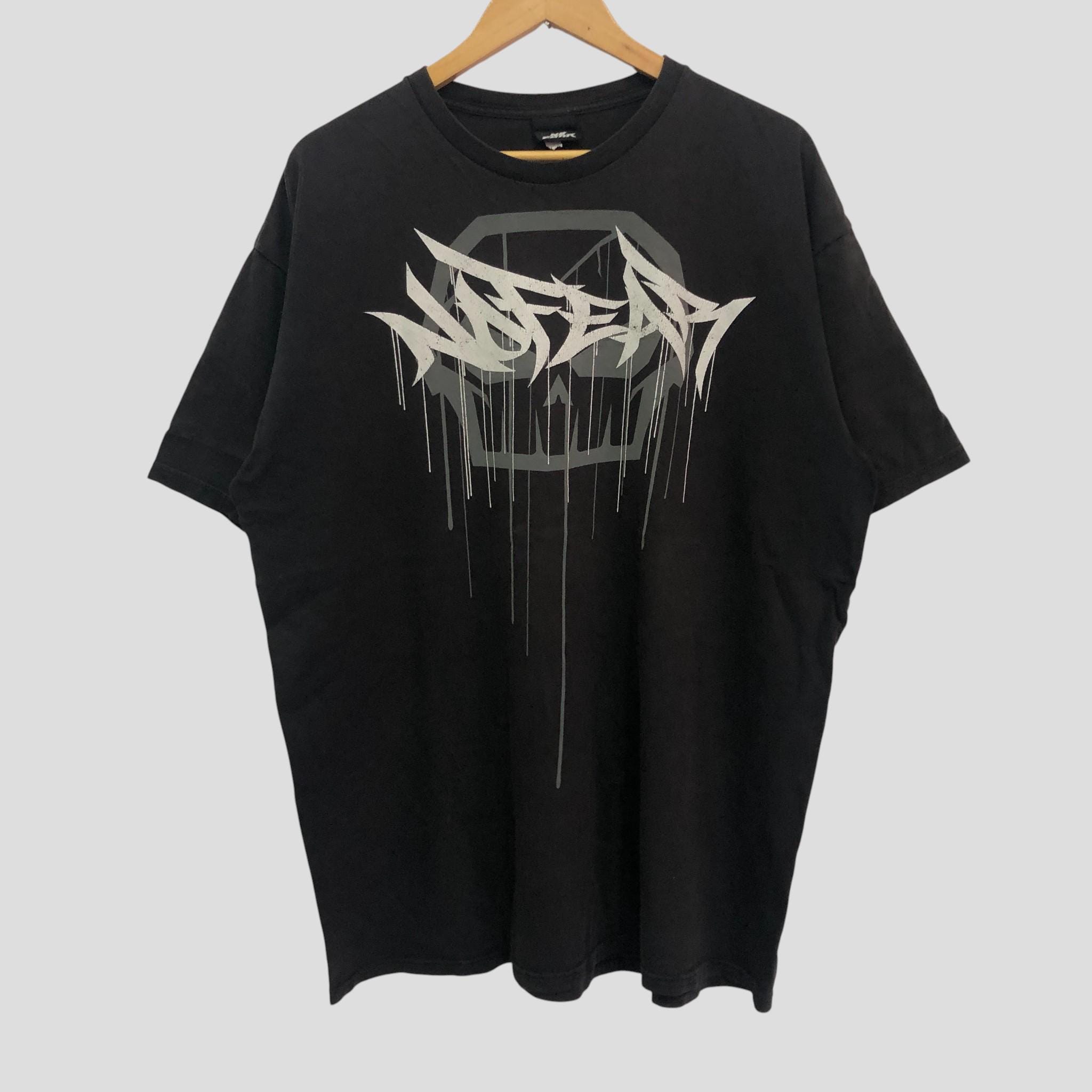Vintage 90s No Fear Graphic T-shirt - Oversized Skater Tee, Made
