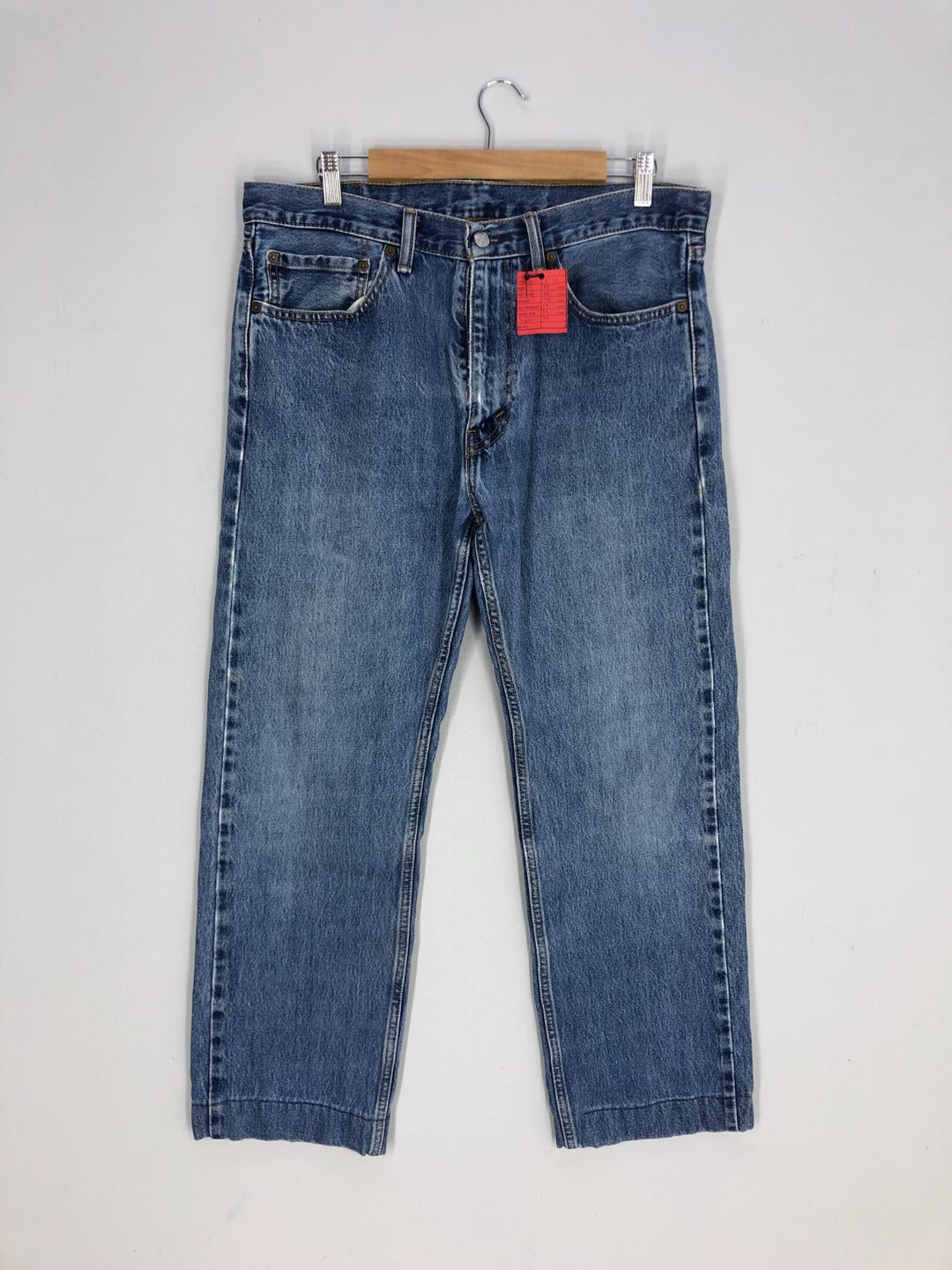 Vintage Levi's 505 Jeans, Stone Wash Denim (34x38) - Etsy