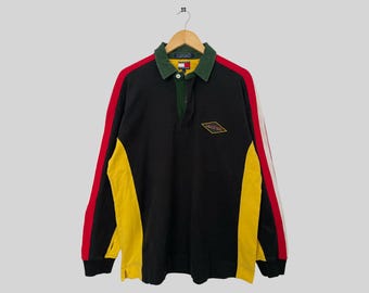 Vintage 90s Tommy Hilfiger Sweatshirt Tommy Hilfiger Crewneck Tommy Hilfiger Sweater Pullover Tommy Hilfiger Polo Rugby Style Size Large
