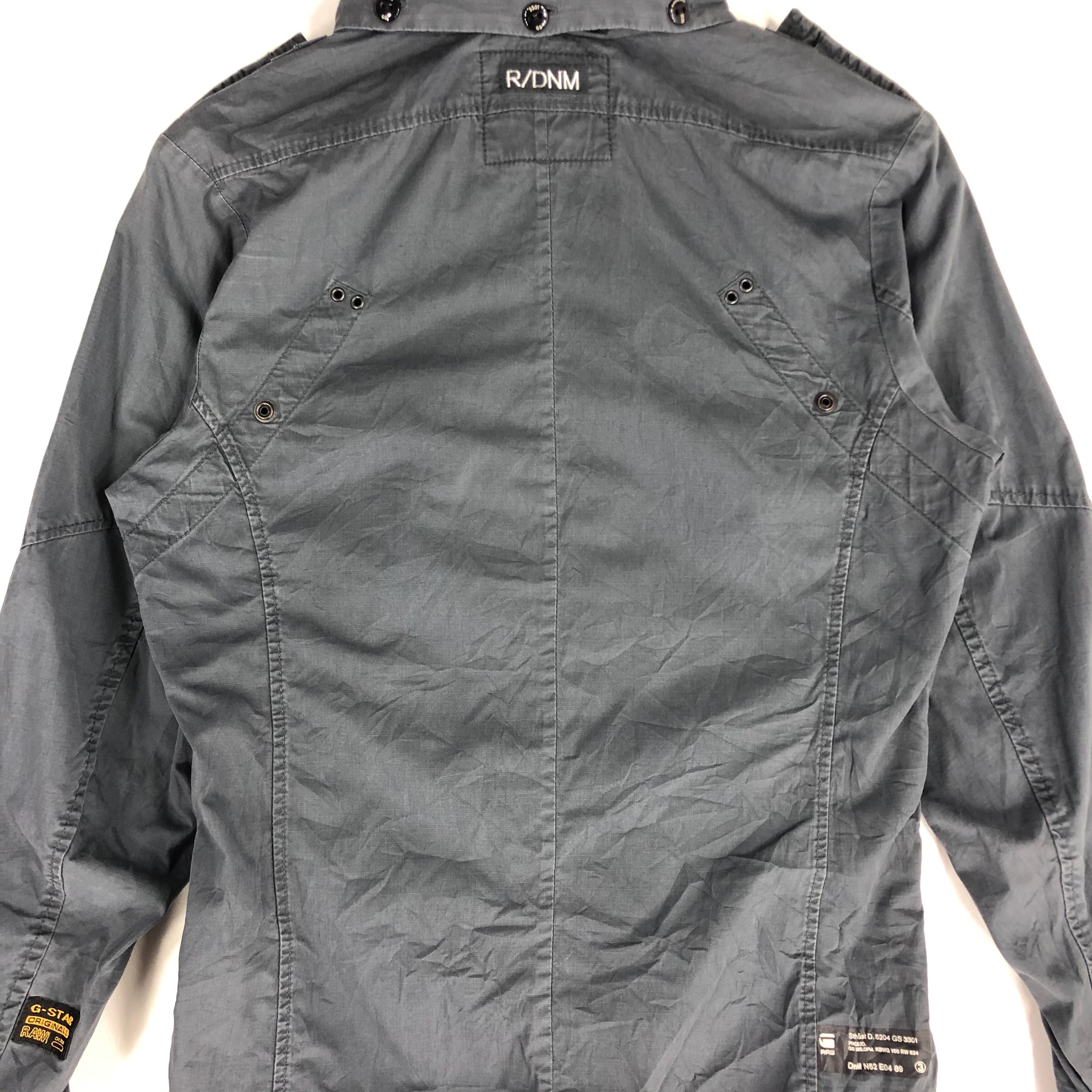 Vintage G-star Raw Denim Hoodie Jacket: Tactical Utility Style 