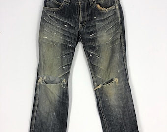 Vintage Nicole Club Ripped Jeans - 1990s Stone Washed Denim (W25 x L38)