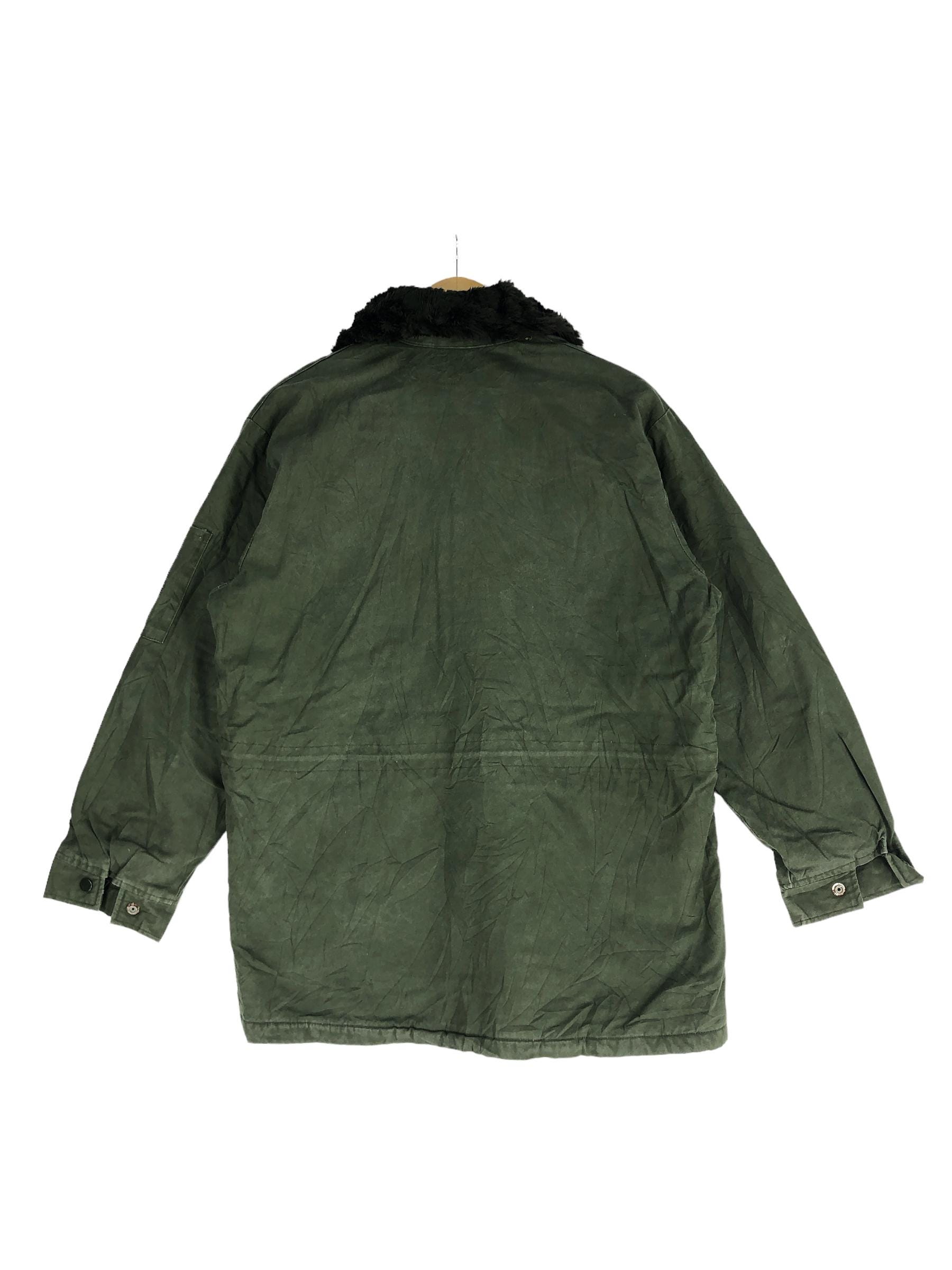Vintage Mowint Multipocket Sherpa Neck Jacket Army Design