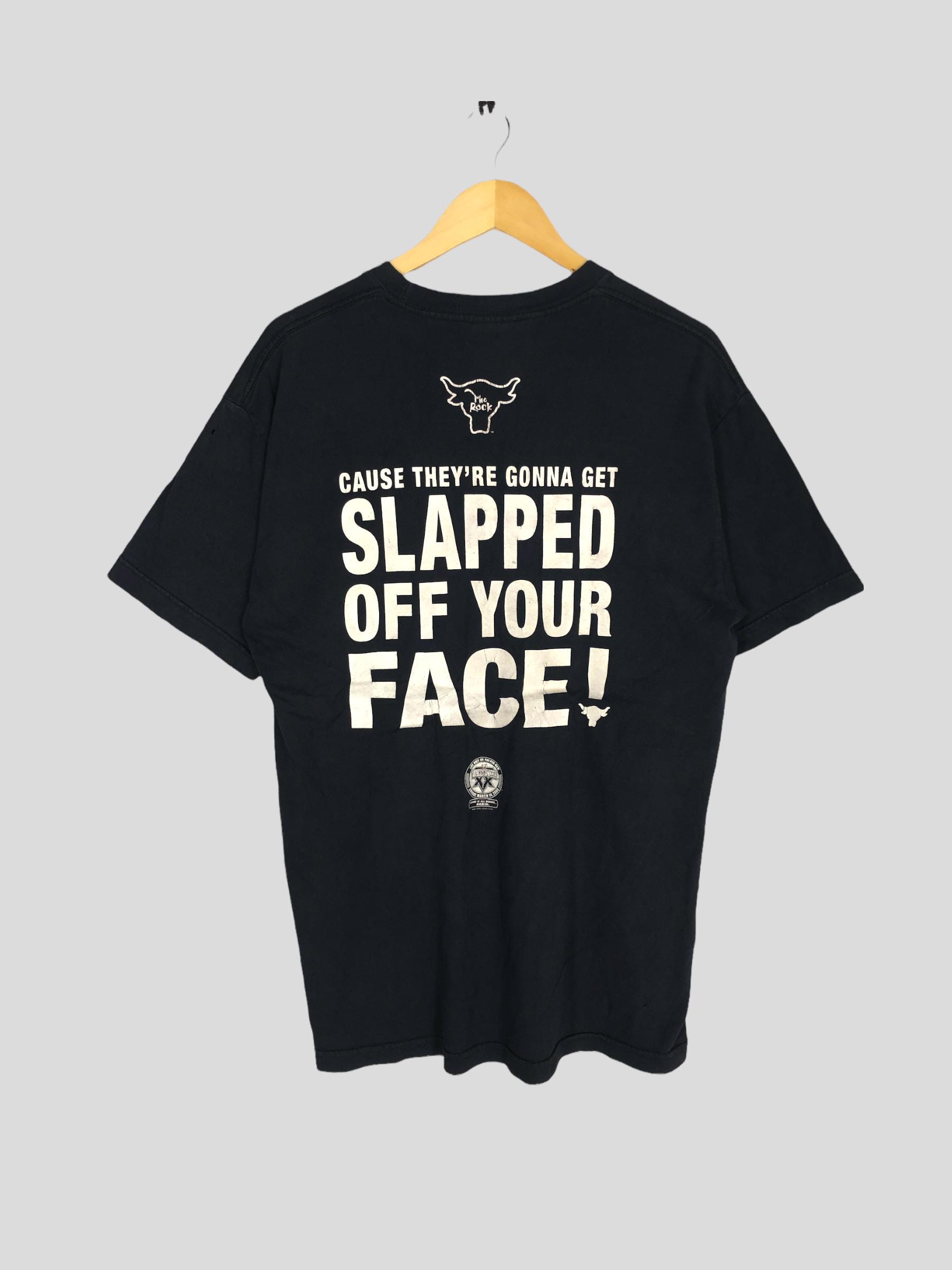 ヴィンテージ ザ・ロック Tシャツ、WCW レスリング Tシャツ (サイズ L 
