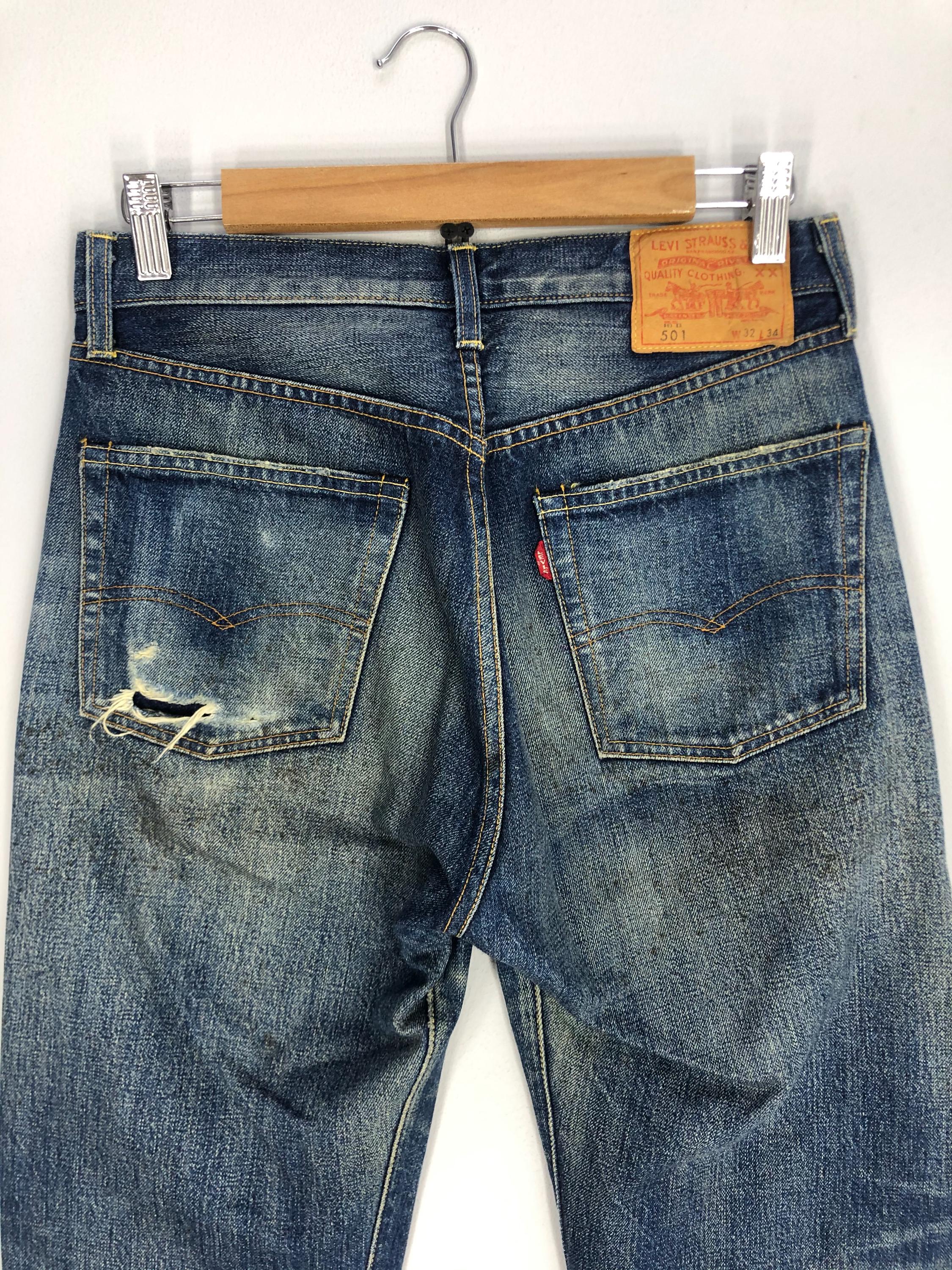 Size 30X42 Vintage Repro 60's 70's LEVI'S 501 Big E Selvedge