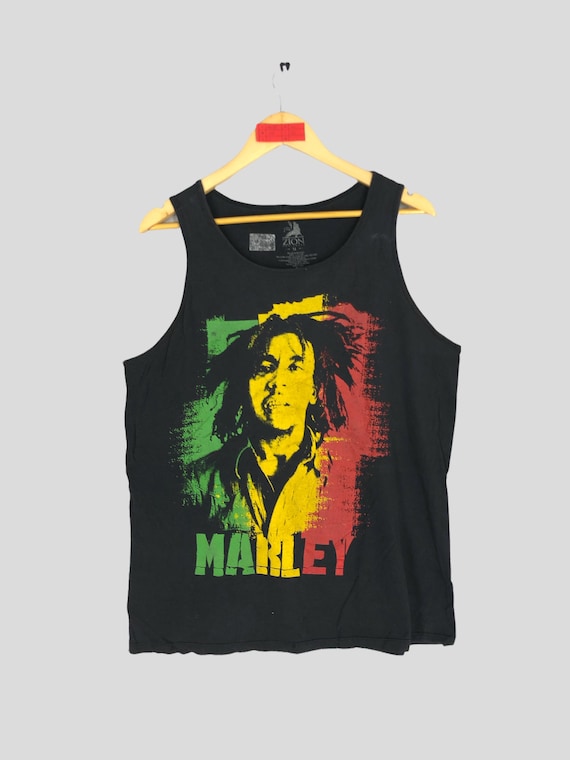 Regata vintage Bob Marley Y2K: estampa gráfica da lenda do reggae