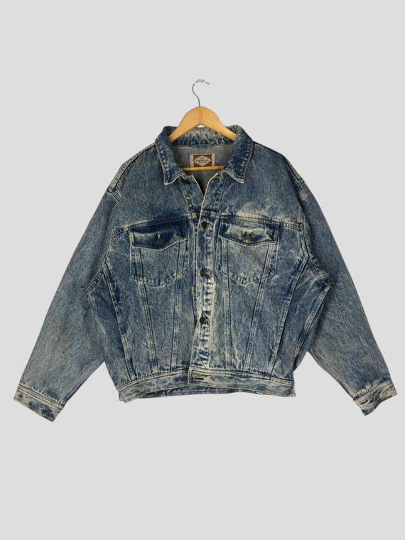 Buy Vintage Kol Brook Jeans Trucker Jacket: Stone Washed Blue