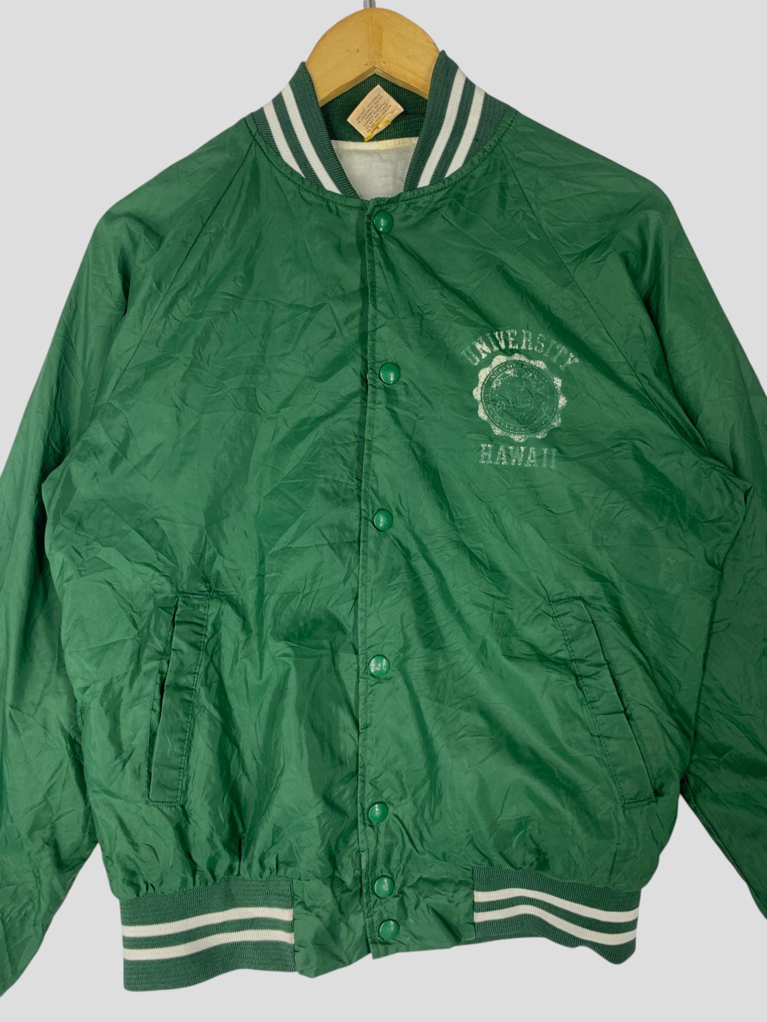 Vintage University of Hawaii Coach Jacket - Green Nylon Size M - Etsy