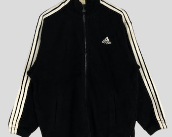 Vintage 90s Adidas Track Jacket: Sportswear Windbreaker, Size L - Etsy