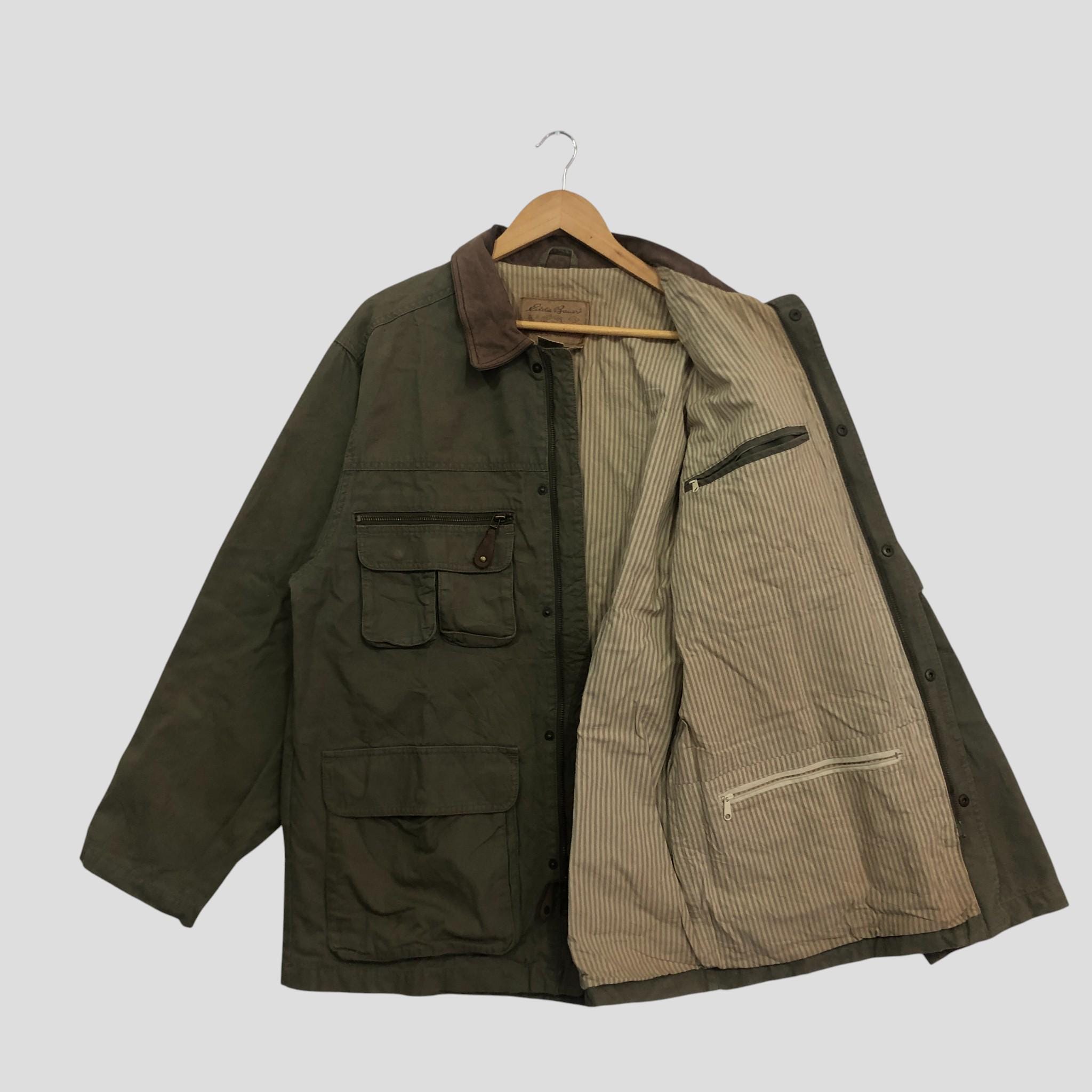 Vintage Eddie Bauer Hunting Jacket: 70s Duck Cotton Canvas 