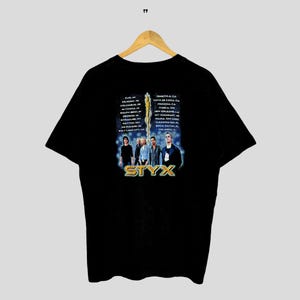 Vintage STYX Cyclorama Tour-T-shirt uit de jaren 90, maat Large
