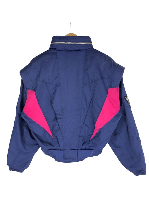 Vintage Ellesse Italy Ski Jacket: Goldwin Purple Bomber, Size L