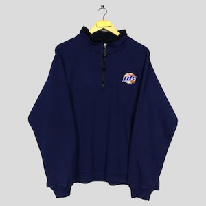 Vintage 90s Rusty Wallace Nascar Sudadera Miller Lite Crewneck Rusty Wallace Suéter Jersey Racing Nascar Rusty Wallace Azul M