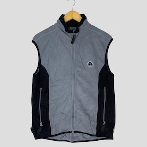 Vintage Nike Acg Fleece Vest Jacket Large Y2K Nike Swoosh Nike Sportswear Sleeveless Blue Jacket Nike Acg Outerwear Sweater Size L