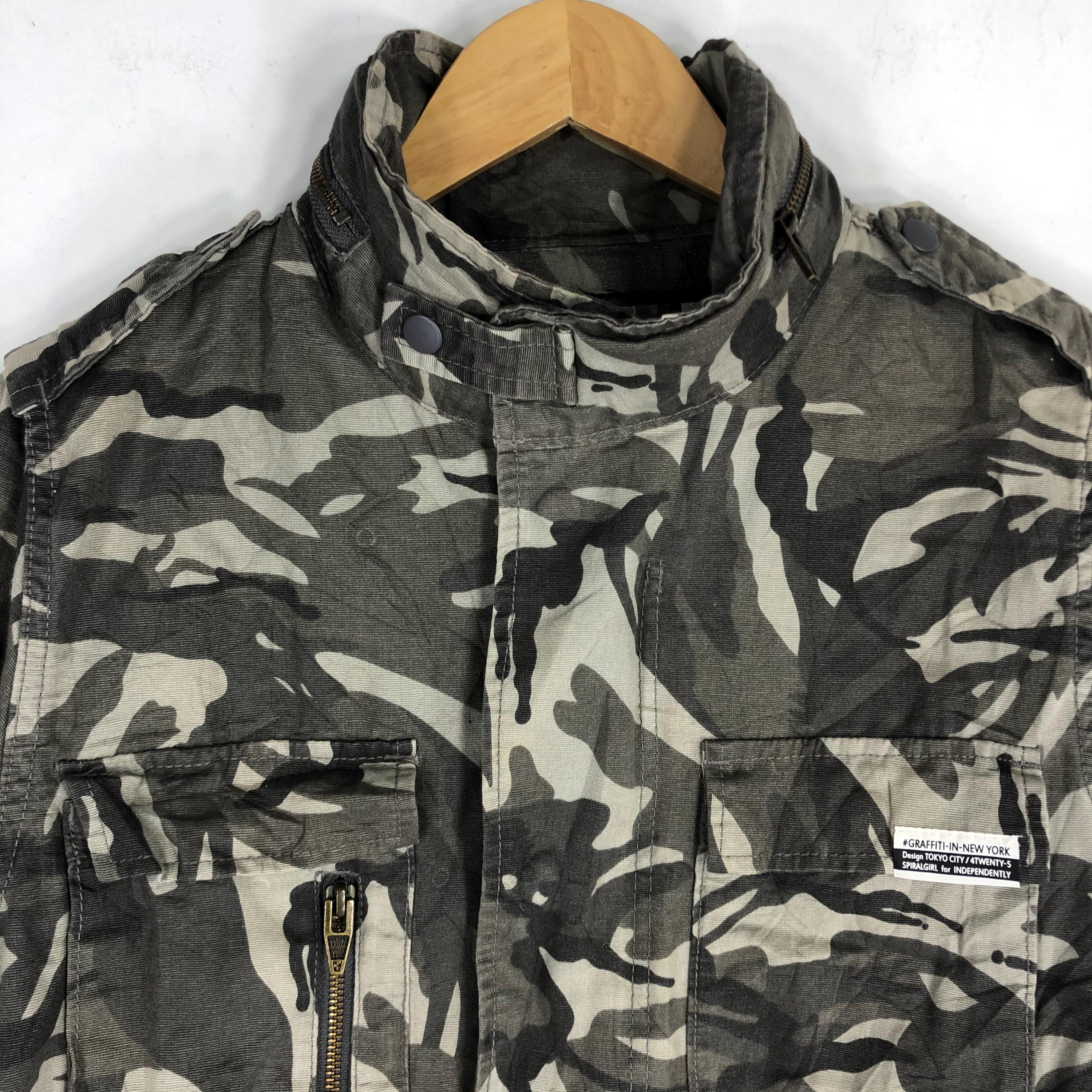 カモフラージュ コットン ミリタリージャケット ヴィンテージ カモフラージュ コットン ミリタリー ジャケット