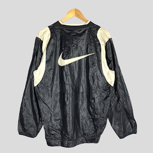 Vintage 90&#39;s Nike Swoosh Training Jacket Large Nike Swoosh Windbreaker Jacket Nike Sportswear Jacket 1980s Nike Light Jacket Size L