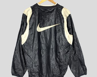 Vintage 90's Nike Swoosh Training Jacket Large Nike Swoosh Windbreaker Jacket Nike Sportswear Jacket 1980s Nike Light Jacket Size L