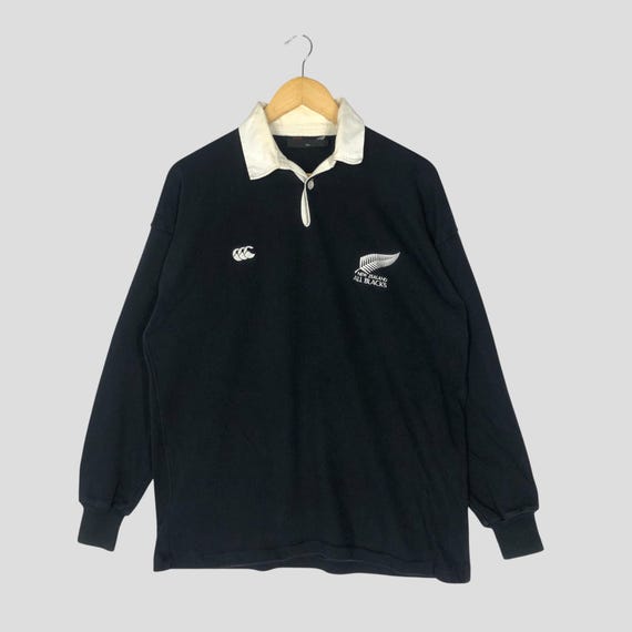 Vintage 90s Canterbury All Blacks Rugby Polo Shirt, Size M - Etsy